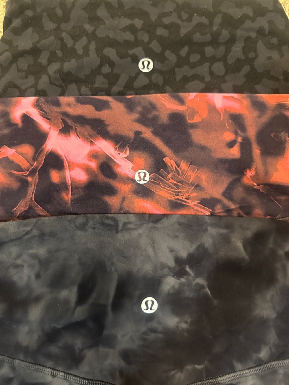lululemon ALIGN size4 Leggings Trio - Pink/Black, Navy Tie-Dye, Black cheetah - Picture 7 of 7
